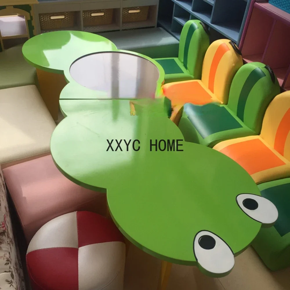 

Baby Study Desk Painting Table Gaming Table Baking Finish Plate Children's Tables and Chairs Combination