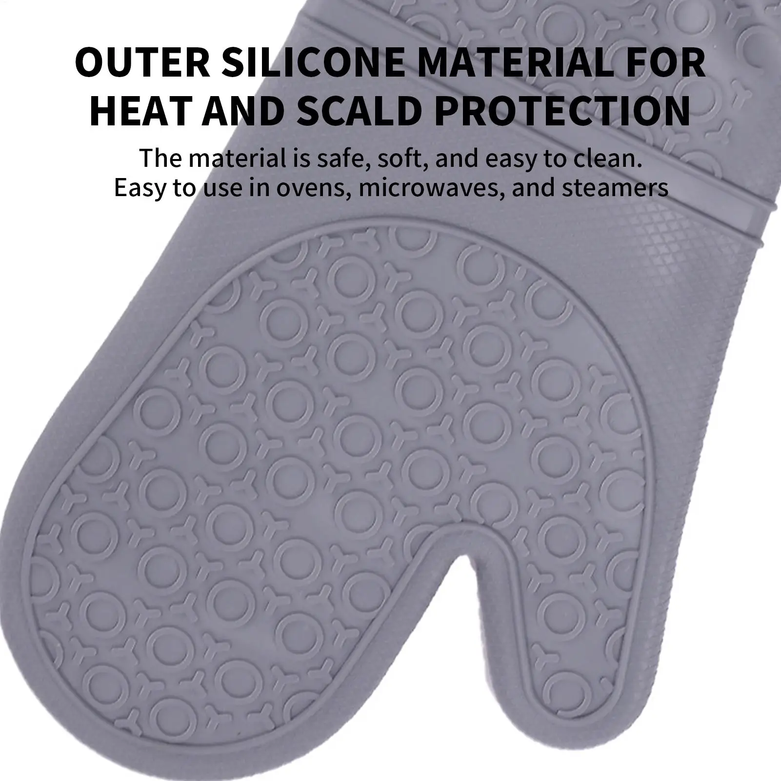 Oven Mittens Waterproof Non-Slip Kitchen Gadgets Ergonomic Oven Mitts Pot Holders Sets For Cooking Grilling Barbecue Outdoor