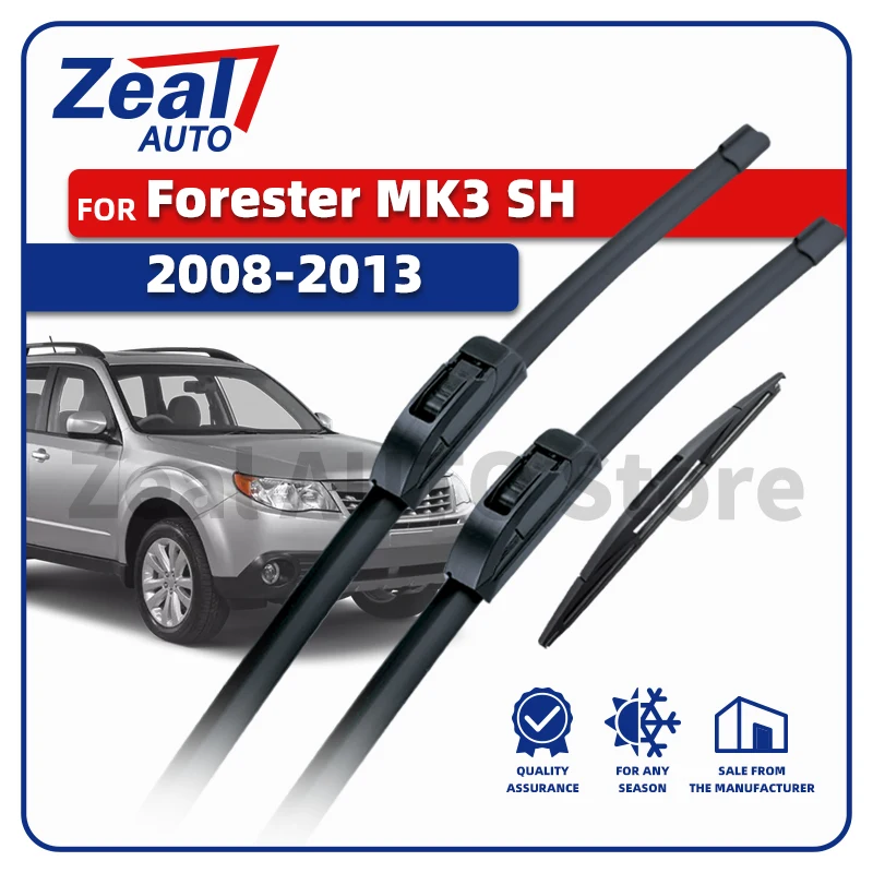 LHD Vorne Hinten Wischer Klingen Für Subaru Forester MK3 SH 2008-2013 2009 2010 2011 2012 3x windschutzscheibe Pinsel Zubehör 24 "18" 14"