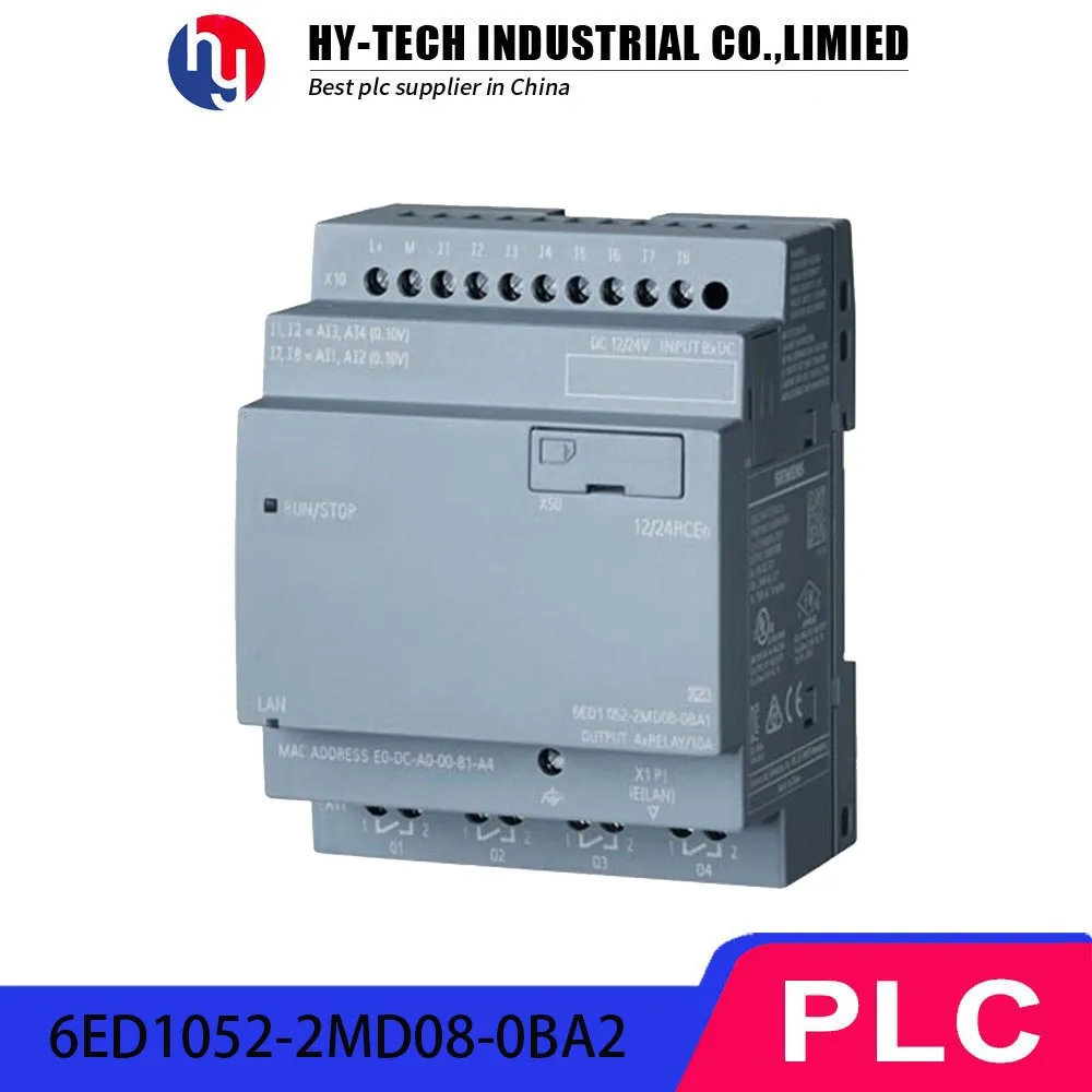 

Industrial PLC Module 6ED1052-2MD08-0BA2 Input 4 Relay Outputs Digital Inputs Data Logging & Web Server Cloud Connectivity
