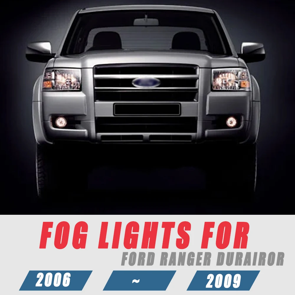 For Ford Ranger Durairor 2006 2007 2008 2009 Front Fog Lights Car Styling Spot Light Fog Lamps With Switch - 1 Pair