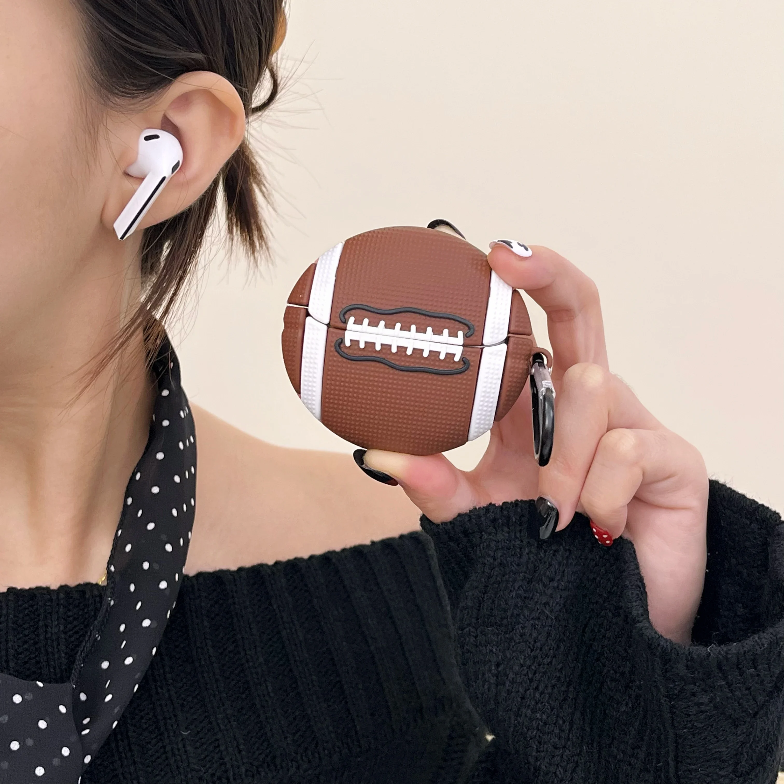 Rugby Cartoon Case For Samsung Galaxy Buds 3 Pro Case Protector Wireless Protective Shell Samsung Galaxy Buds3 Cover