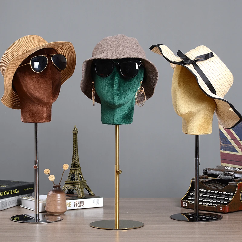 cappello-in-flanella-modello-personalizzato-rack-negozio-di-abbigliamento-testa-colorata-stampo-sciarpa-finestra-espositore-espositore