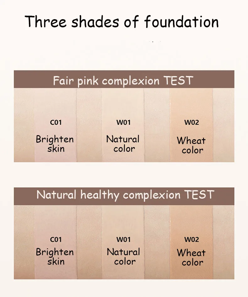 tfit Weightless Fit Cover Liquid Foundation Long-Lasting Makeup Concealer Moisturizing BB Not Dull 30g Cosmetics