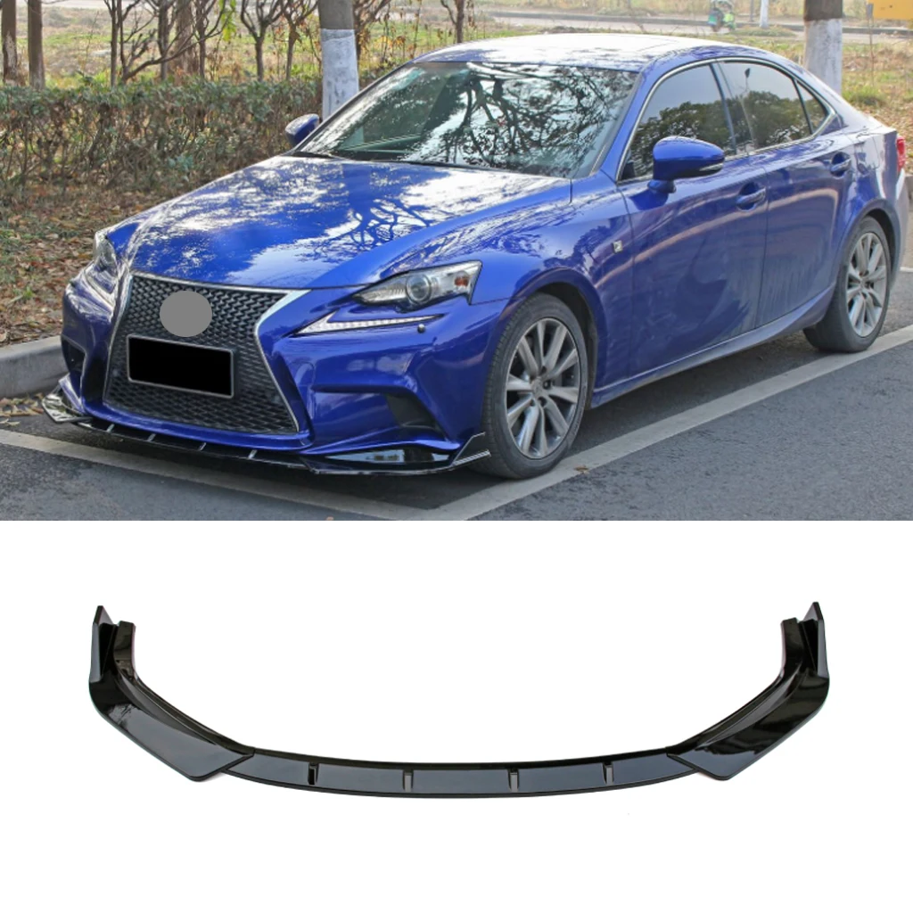 

Front Bumper Spoiler Lip Lower Body Kit Diffuser Splitter Tuning Guard For Lexus IS F-SPORT 2014 2015 2016 ABS Glossy Black