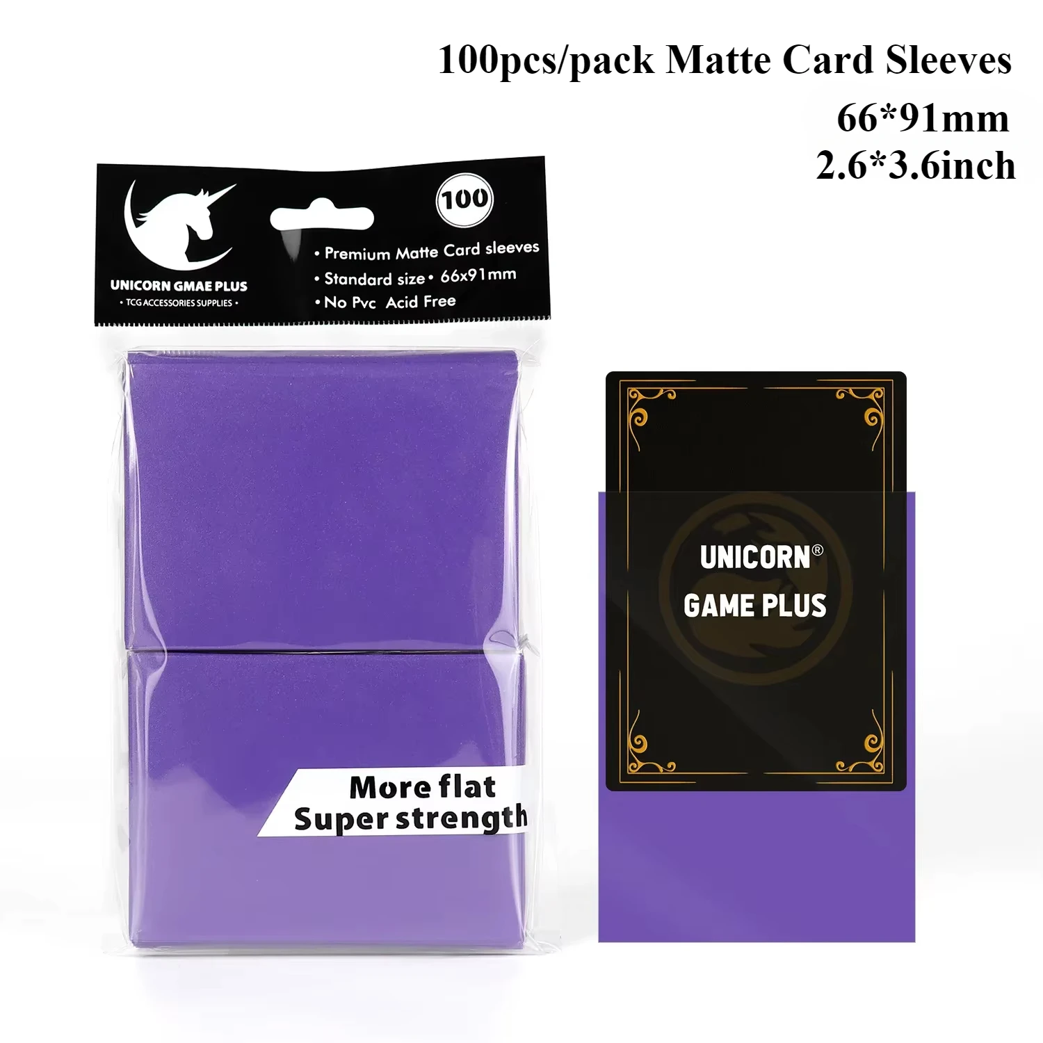 100PCS 66x91mm Matte Standaard Maat Kaart Mouwen TCG Trading Cards Protector Voor Tarot Shield Bordspellen magische Cover PKM