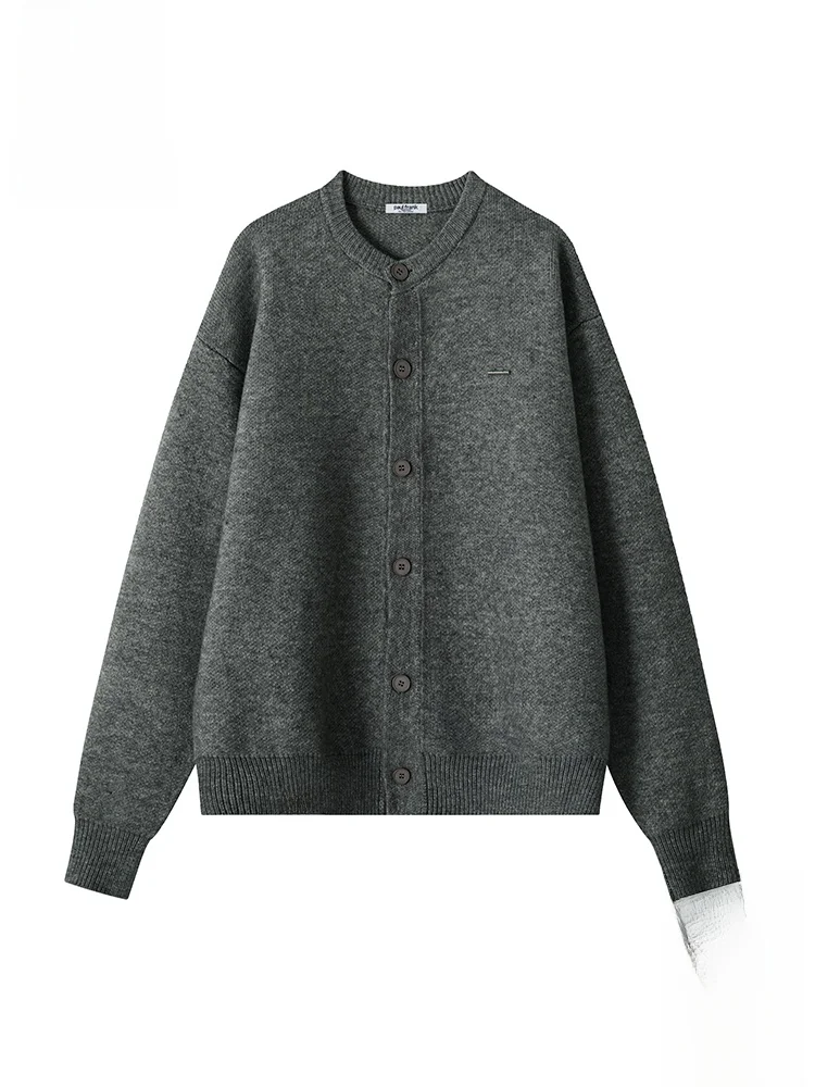 

Мужской вязаный свитер Paul Frank с бейсбольным воротником, повседневный, свободного кроя, осенняя верхняя одежда, мягкий, удобный, из смесового полиэстера, с длинными рукавами