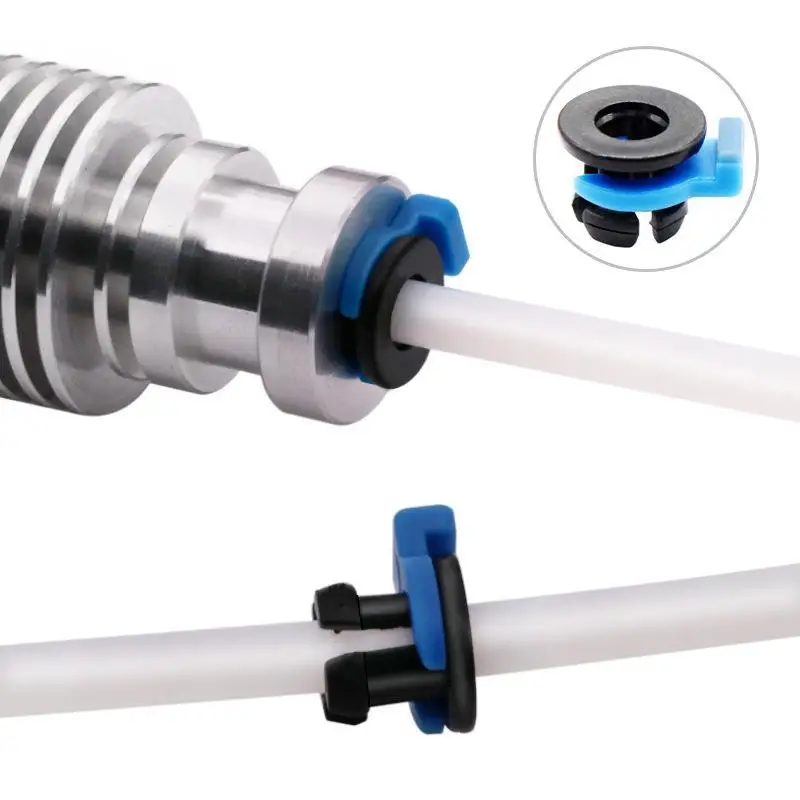 Bowden Collet & Clip Set 5/10/15 Sets Available Anti-slip  Tube Fitting Clamp for FDM 3D Printer DIY Repair Use