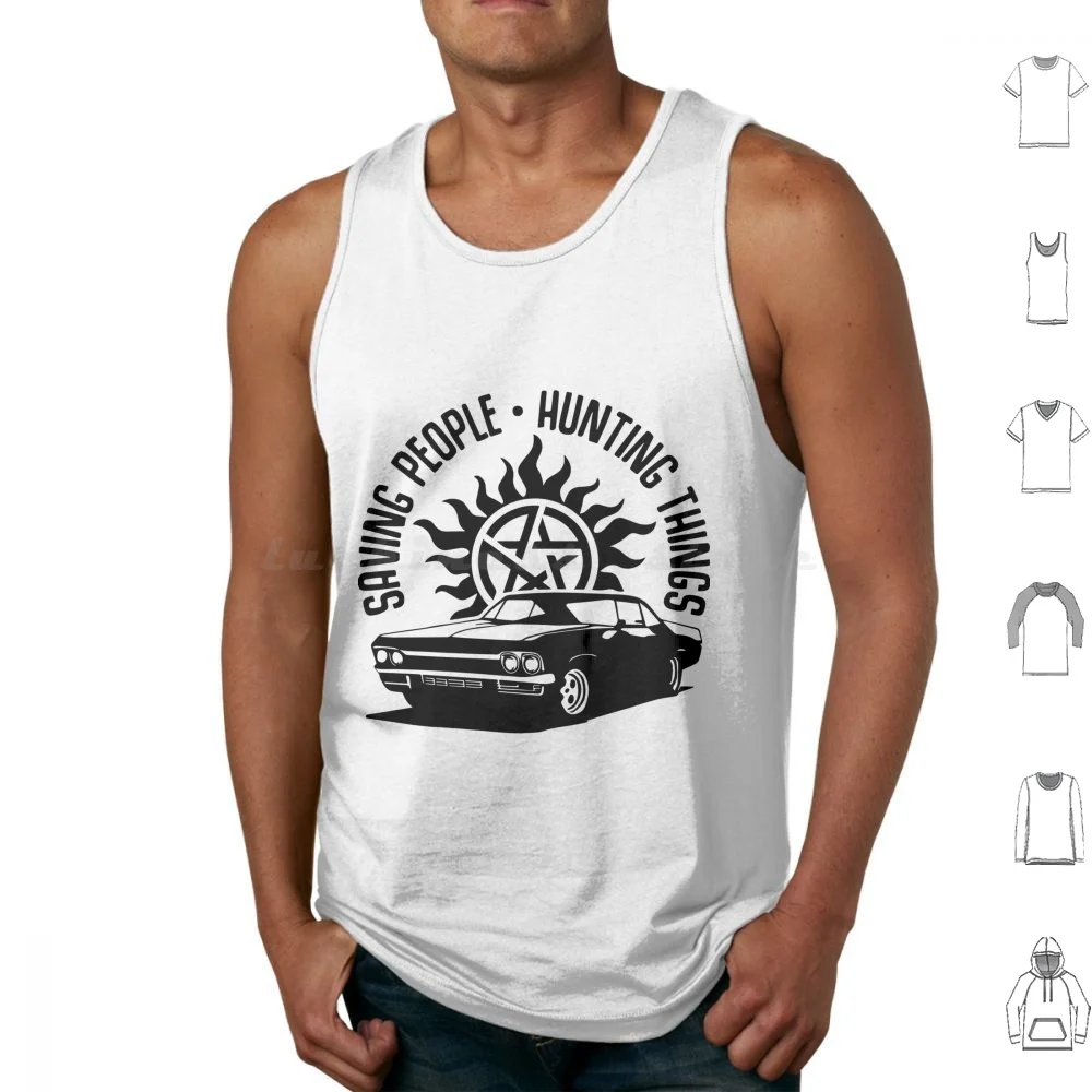 Supernatural Impala 67-Saving People , Hunting Things Tank Tops Vest Sleeveless Supernatural Impala 67 Saving People