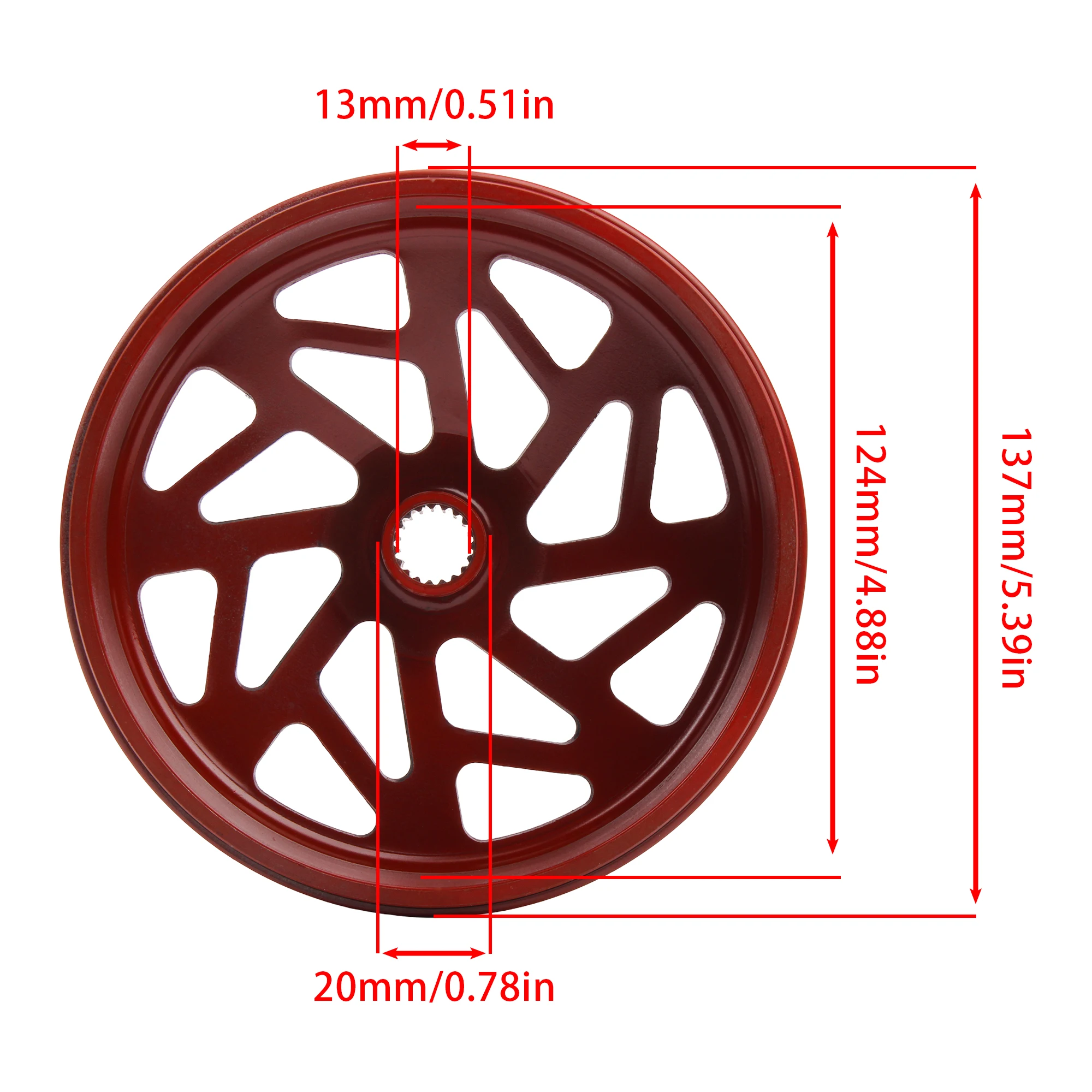 

For GY6 Scooter Hollow Design Clutch Bell Drum 125cc 150cc 200cc 152QMI 157QMJ Engine Moped ATV DirtBike Clutch Accessories