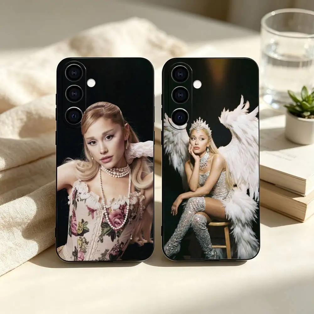 A-Ariana G-Grande  Phone Case For Samsung Galaxy A73,A72,A71,A70,A53,A52,A51,Others Soft Black Cover