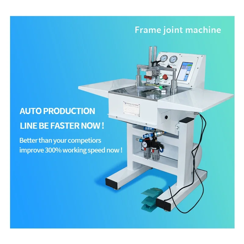 X0909 TS-J37 Auto Photo Frame Underpinner Picture Frame Wood Working Machine Pneumatic Joint Machine