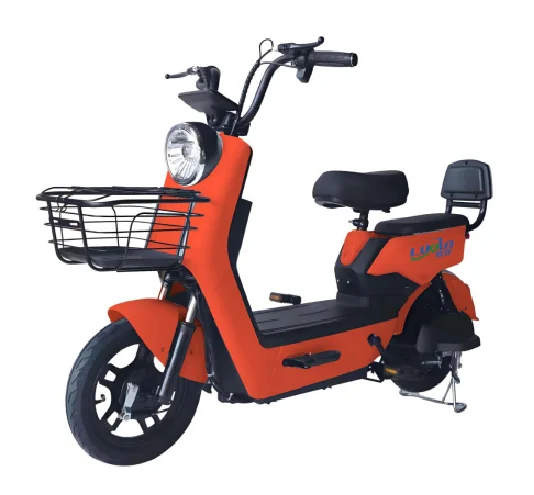 Leisure two-wheeler low-speed electric scooter extended pedal front storage basket