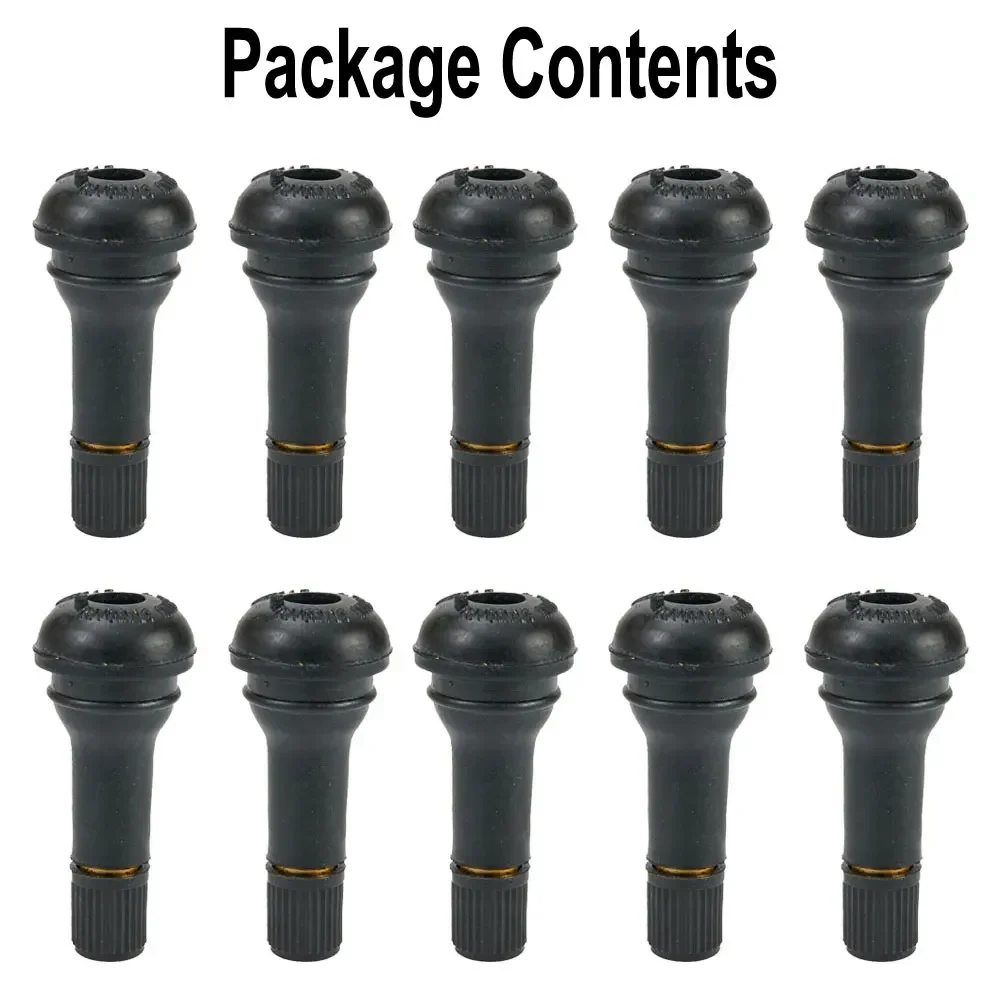 

10Pcs Car TR413 Snap In Type Rubber Valve Tool SET Tubeless Tyre Valves Stems Type Rubber Valve Tool