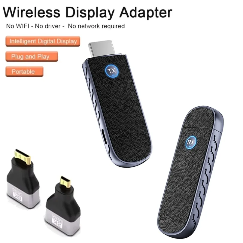 5G 50M 1080P 60Hz HDMI-Compatible Wireless Video Transmitter Receiver Extender Adapter Display Screen PC to Projector Monitor