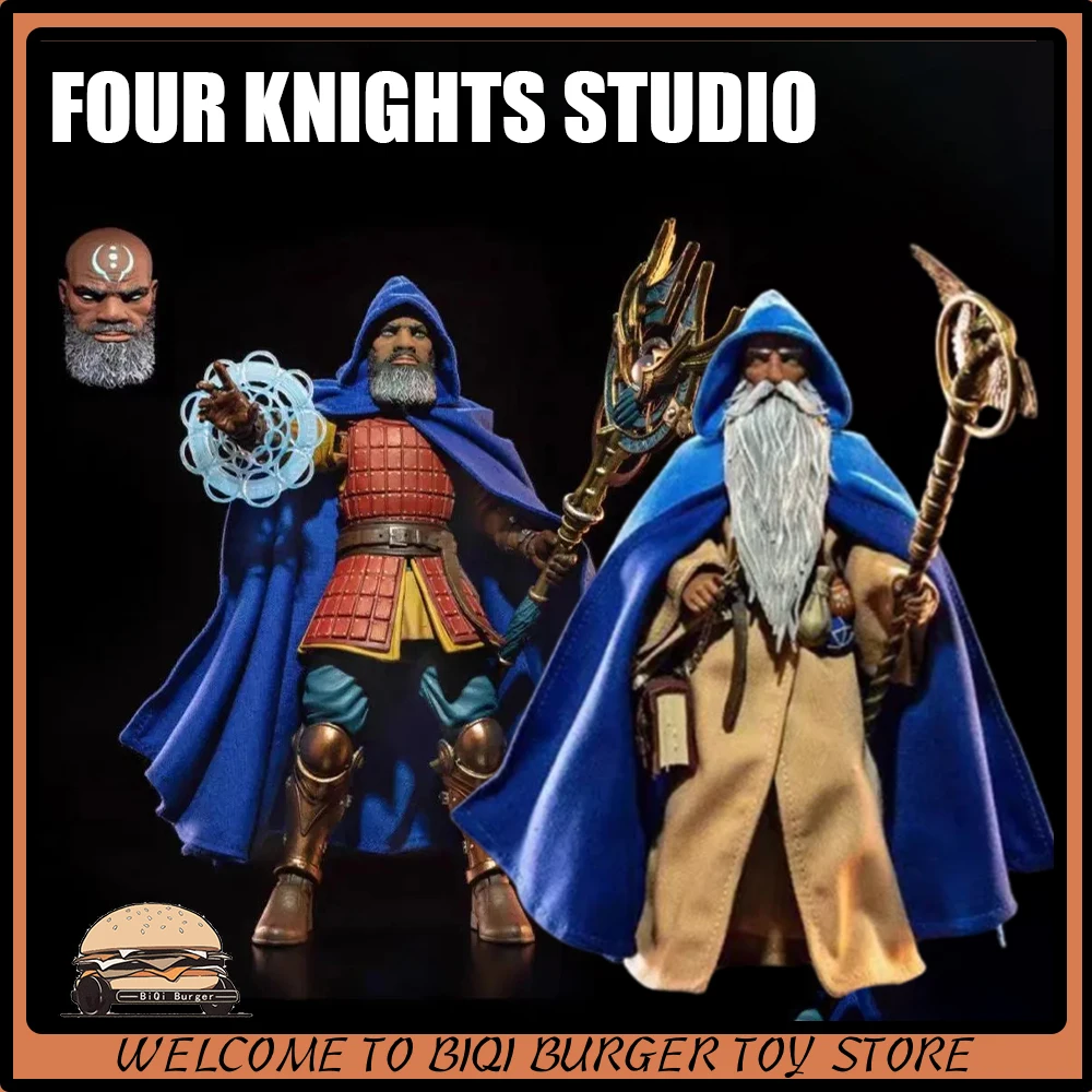 

Оригинальная фигурка Four Knights Studio Mythical Legion Agent Blue Robed Mage 1/12 Wings Bubbles, модель куклы, коллекция