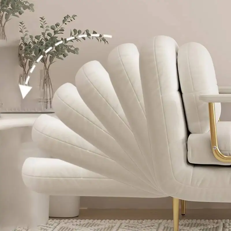 أرائك غرفة المعيشة الفرنسية الذراع أنيقة وعصرية ولطيفة ومتعددة الوظائف وسرير أريكة مريح ومريح من Canapé أثاث منزلي قابل للتحويل #3