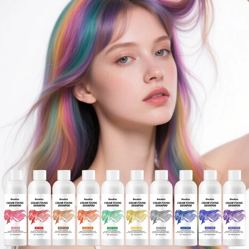 Hair Dye Shampoo-Long-Lasting Color Retention,Multi-Color Formula,No Damage to Hair,for All Hair Types,for Home & Salon Use