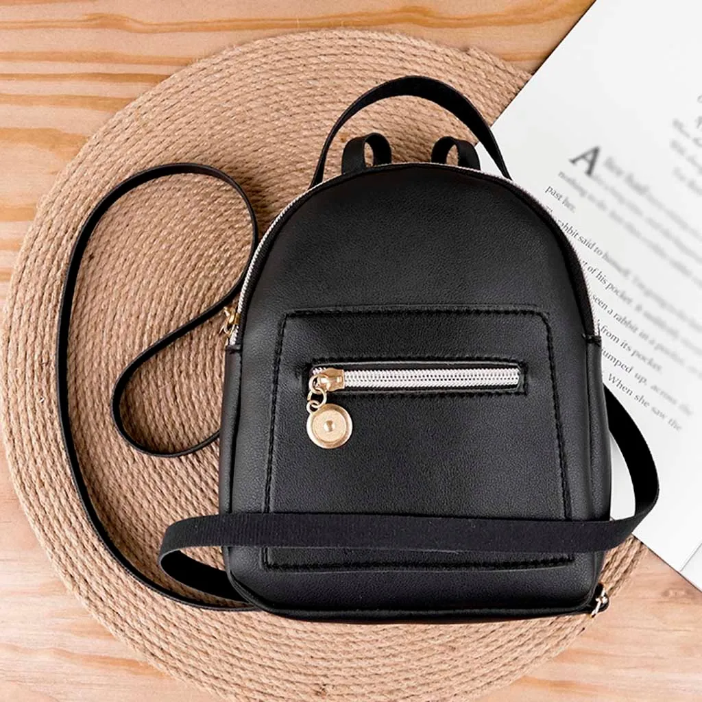 Mini Backpack Women Shoulders Small Backpack Mobile Phone Messenger Bag  Multi-Function Small Bagpack Small Mini Bags