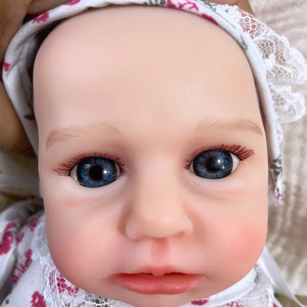 13 Inch Open Mouth LouLou Awake All Silicone Reborn Doll Soft and Very Elastic Washable Body Realistic Silicone Doll