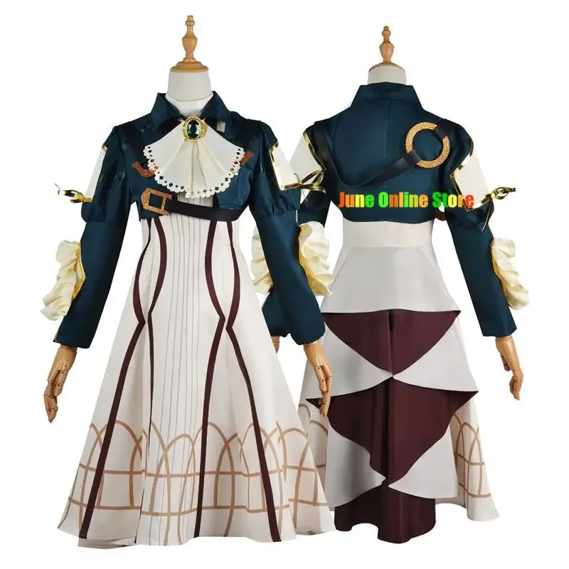 2025 nuevo vestido de sirvienta de princesa Cosplay Anime Violet Evergarden disfraz para mujer Halloween tamaño abc