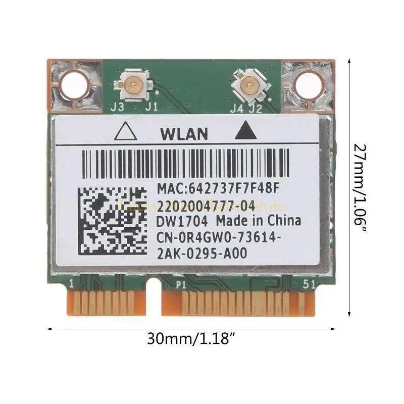 T3EE BCM943142HM DW1704 WIFI CARD BT4.0 2.4+5G 1500M 802.11A/B/G/N WIFI sem fio Mini PCI-E Cartão para 5323 7720 5720 5420