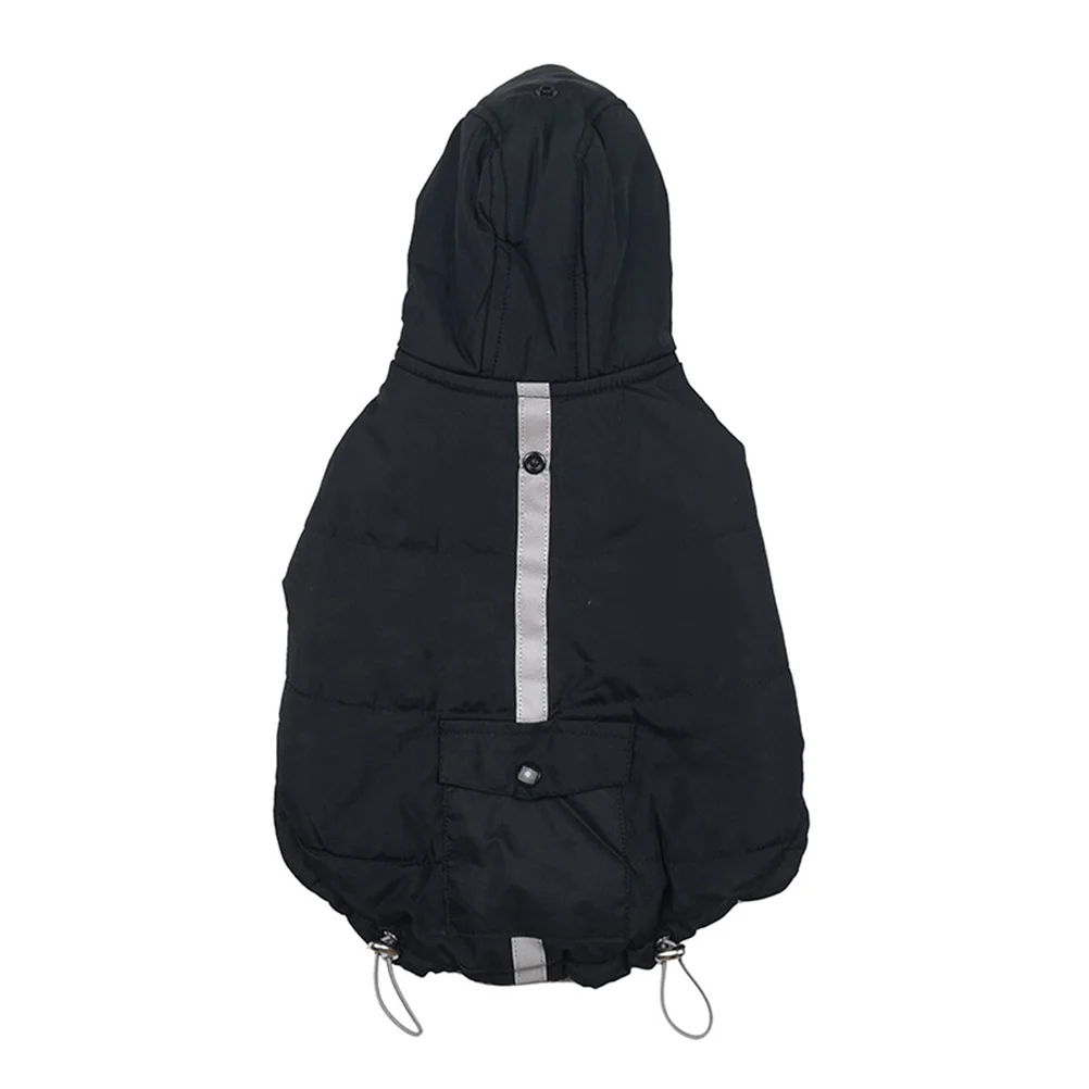 

Pet Dog Keep Warm Cotton Vest Black in Coat Outdoor Sports Vest Night Visibility Pet Snowsuit Apparel