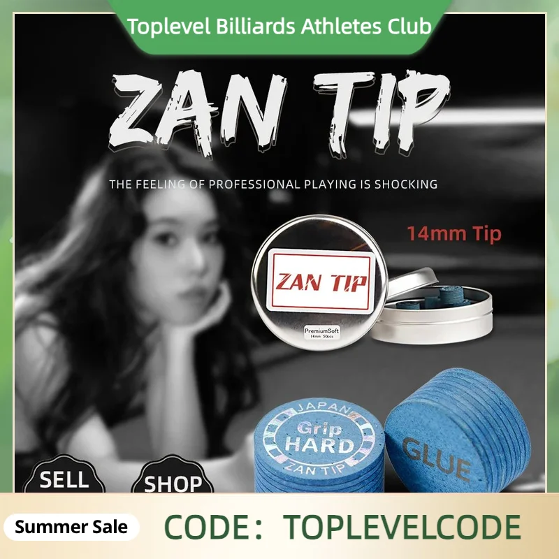 

Zan Tip Премиум 14 мм Насадки для кия Super Zan Tip Стандартные профессиональные насадки для кия и бильярдного кия Аксессуары для бильярда