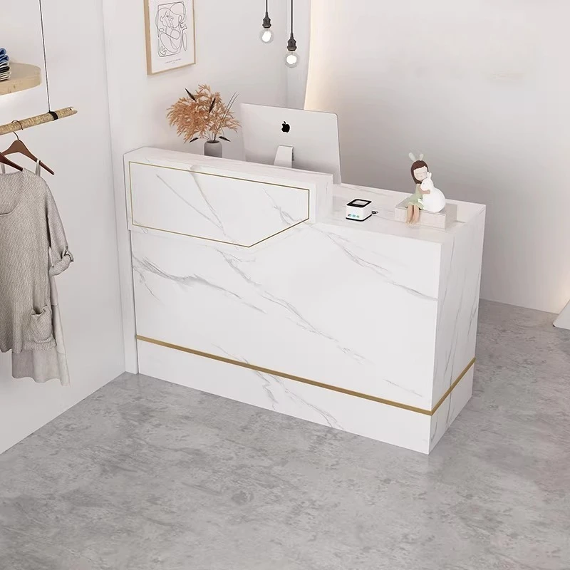 

Customer Center Reception Desk Restaurant Corner Counter Reception Desk Modern Office Bancone Per Negozio Commercial Furniture