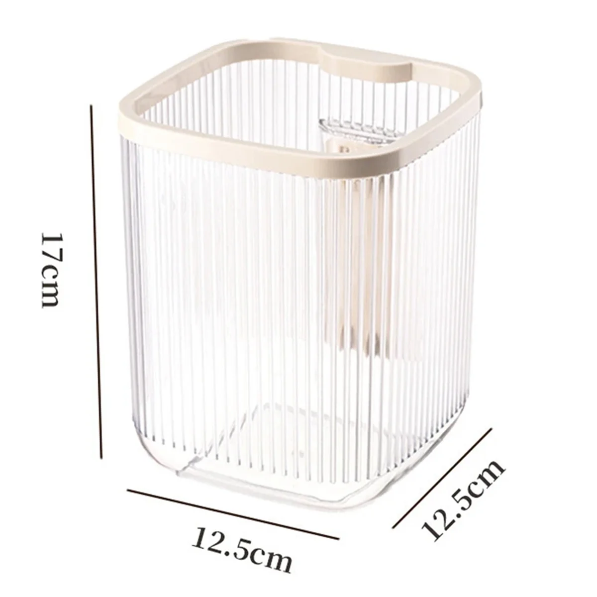 Mini Desktop Small Trash Can with Mobile Phone Holder Bedroom Bathroom Clean Workspace Wastebasket Garbage Bin,White