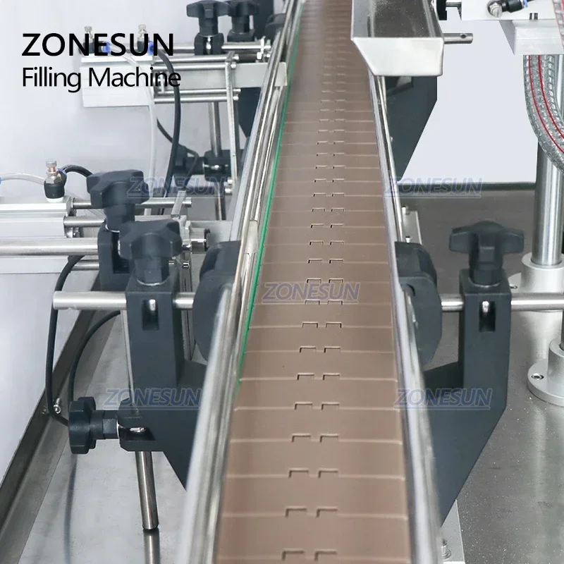 ZONESUN ZS-YT4T-4P آلة تعبئة المعجون الأوتوماتيكية ذات 4 رؤوس لمربى الأناناس وزبدة الفول السوداني وزجاجات الطعام اللزج