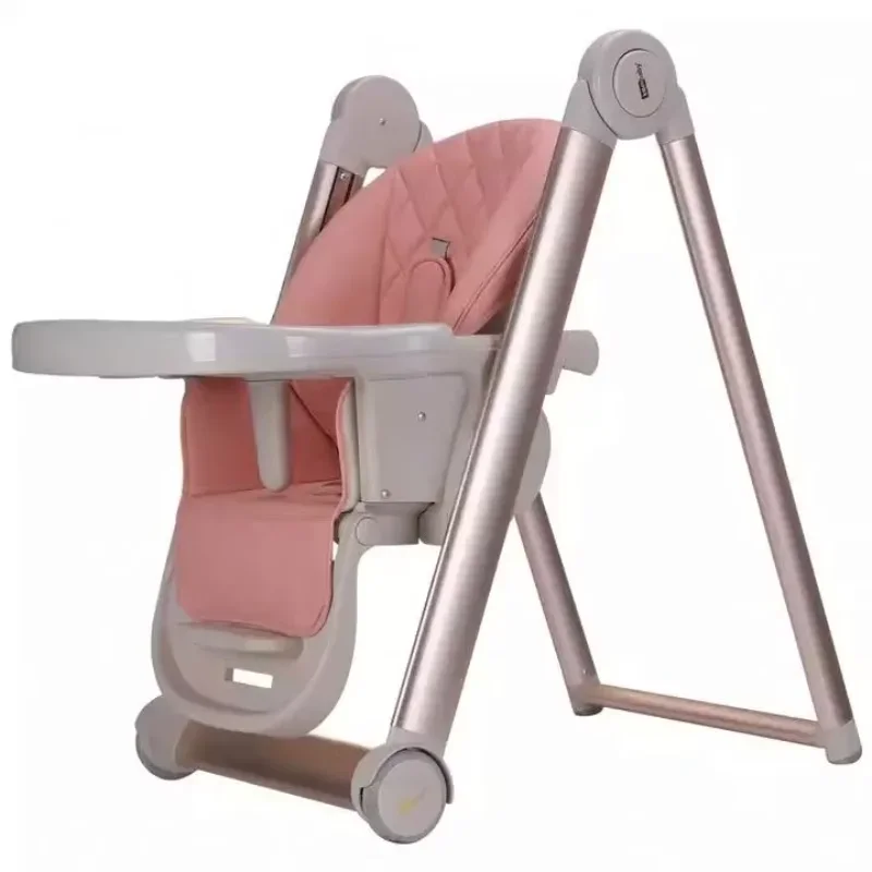 Multifunctional Children's High Chair Baby Dining Chair Leg Height Adjustable Baby Feeding Chair