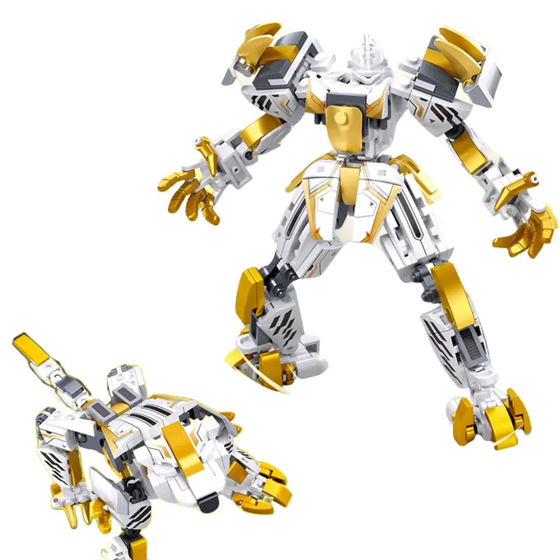 New 2IN1 Classic Mechanical Armor Series Super Robot Battle Mechs Building Blocks Bricks Movie Figures Model Toys Kid Boys Gift