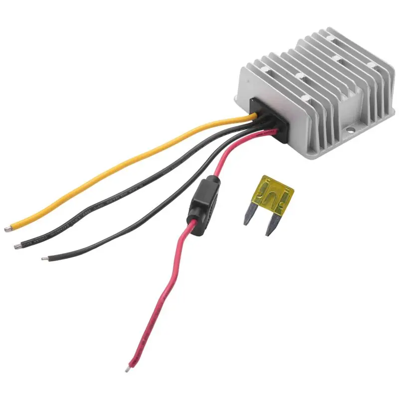 [NEW!A08R】 DC 36V/48V To 12V 20A Converter Voltage DC Regulator Reducer Step Down Buck Transformer Converter Power With Fuse