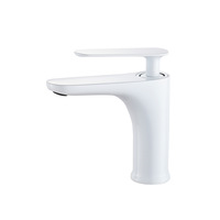 Cream Wind Copper Basin Faucet White Black Hot and Cold Washbasin Toilet Washbasin Mixing Valve