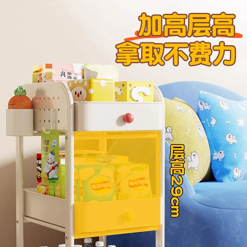 어린이 책장, 책가방 선반, 이동식 트롤리, 책 보관 랙, 테이블 아래에 풀리 장치가 있는 다층형