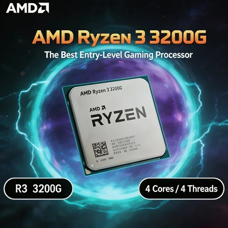processeur-amd-3200g-haute-performance-4-cœurs-4-threads-36-a-40-go-4-mo-am4-65w-graphiques-vega-integres-pour-bureau-et-divertissement-sans-ventilateur