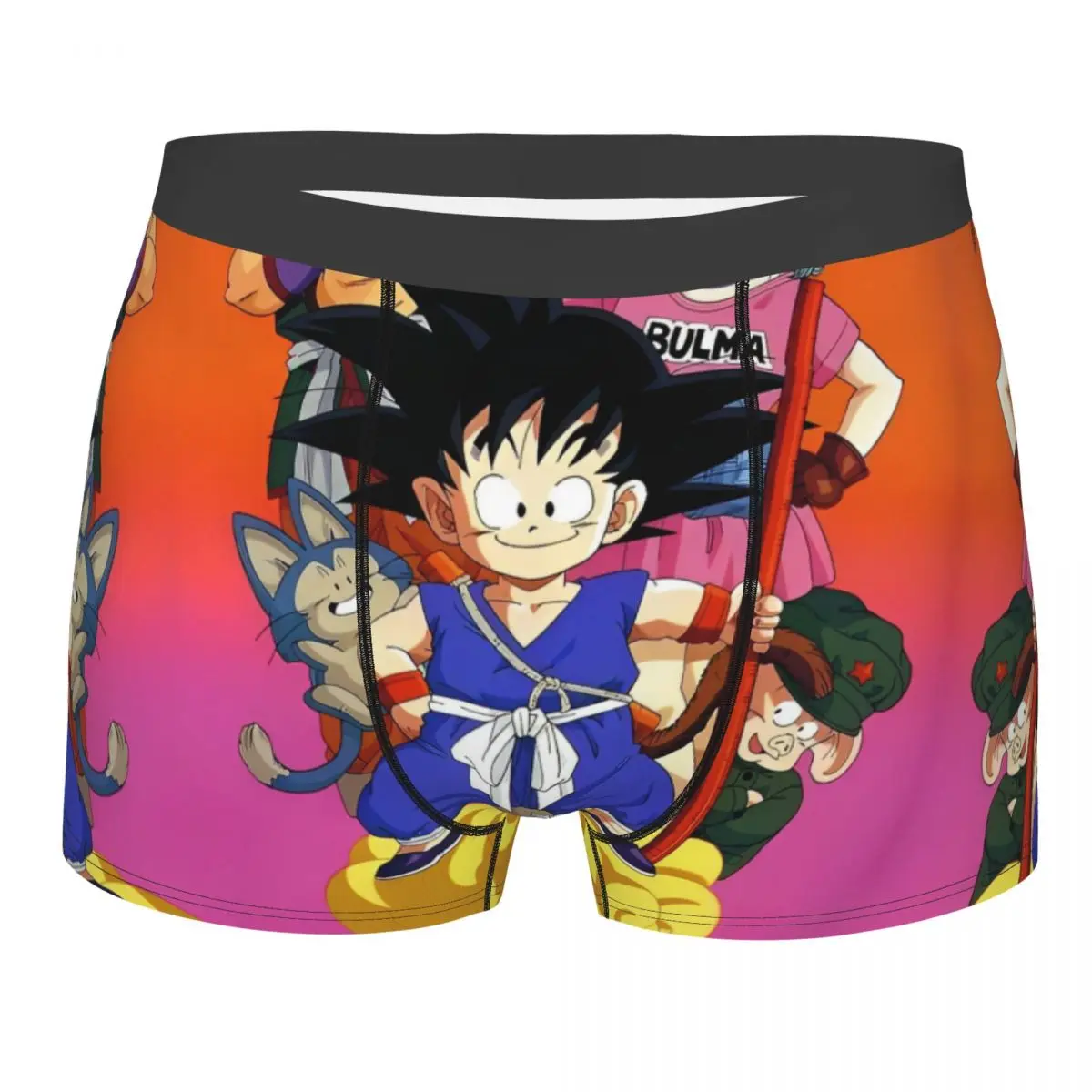 Men's Dragon Ball Z Goku Anime Boxer Briefs Shorts Panties Soft Underwear Homme Funny Plus Size Underpants