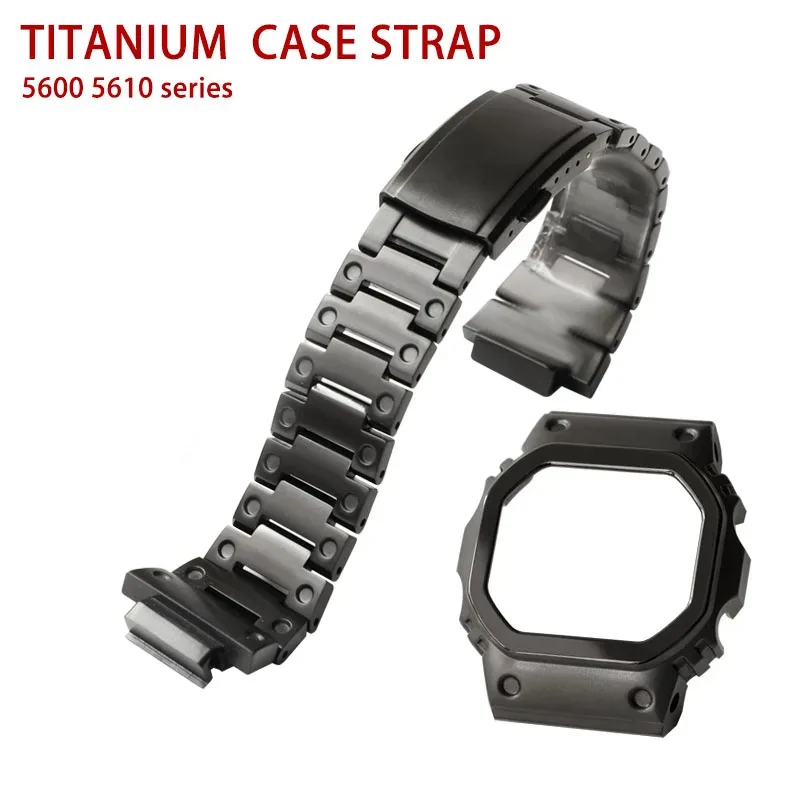 G-SHOCK カシオステンレススチール時計ケース-ストラップ DW-5600 B5600/5610 GM-5600 時計バンドソリッドメタルベゼルマンストラップアクセサリー