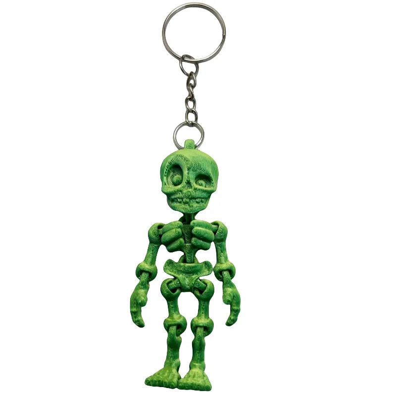 

Halloween 3D Printed Toys Skeleton Keychain Ornament Desktop Ornament Animals Home Office Craft Printed Figures Christmas Gifts