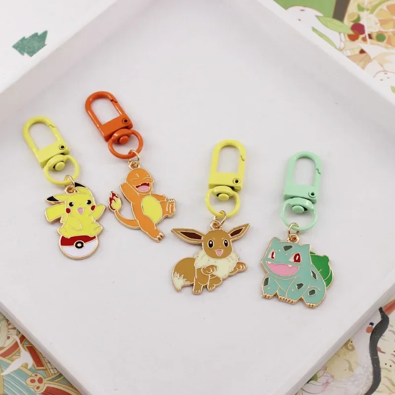 Cartoon Keychain Anime Keda Duck Keychain Pendant Alloy Keyrings Creative Bag Car Model Ornamnet Children Birthday Gifts