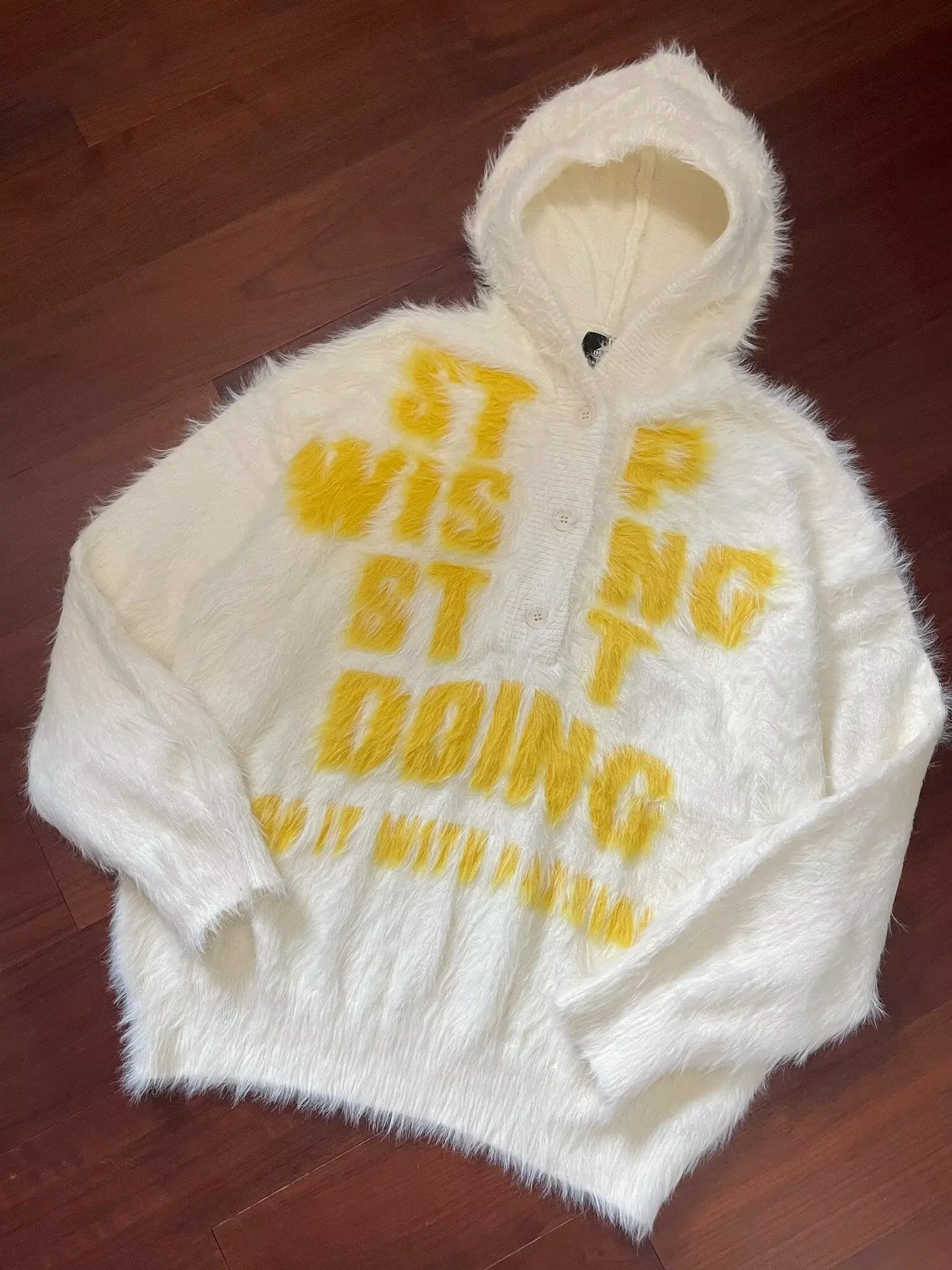 Temperamento preguiçoso, versátil, suéter de pele de vison escovado de alta qualidade, novo estilo moderno e moderno, literatura e arte populares