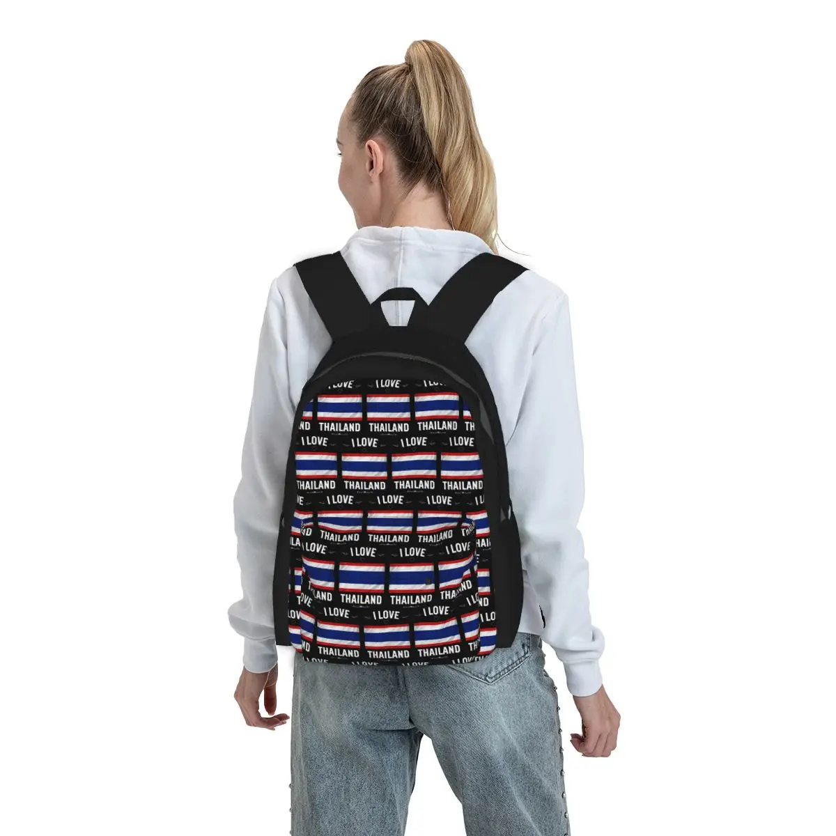 

I Love Thailand Backpack Boys Girls BookBag Kids School Bag Laptop Shoulder Bags for Men Women