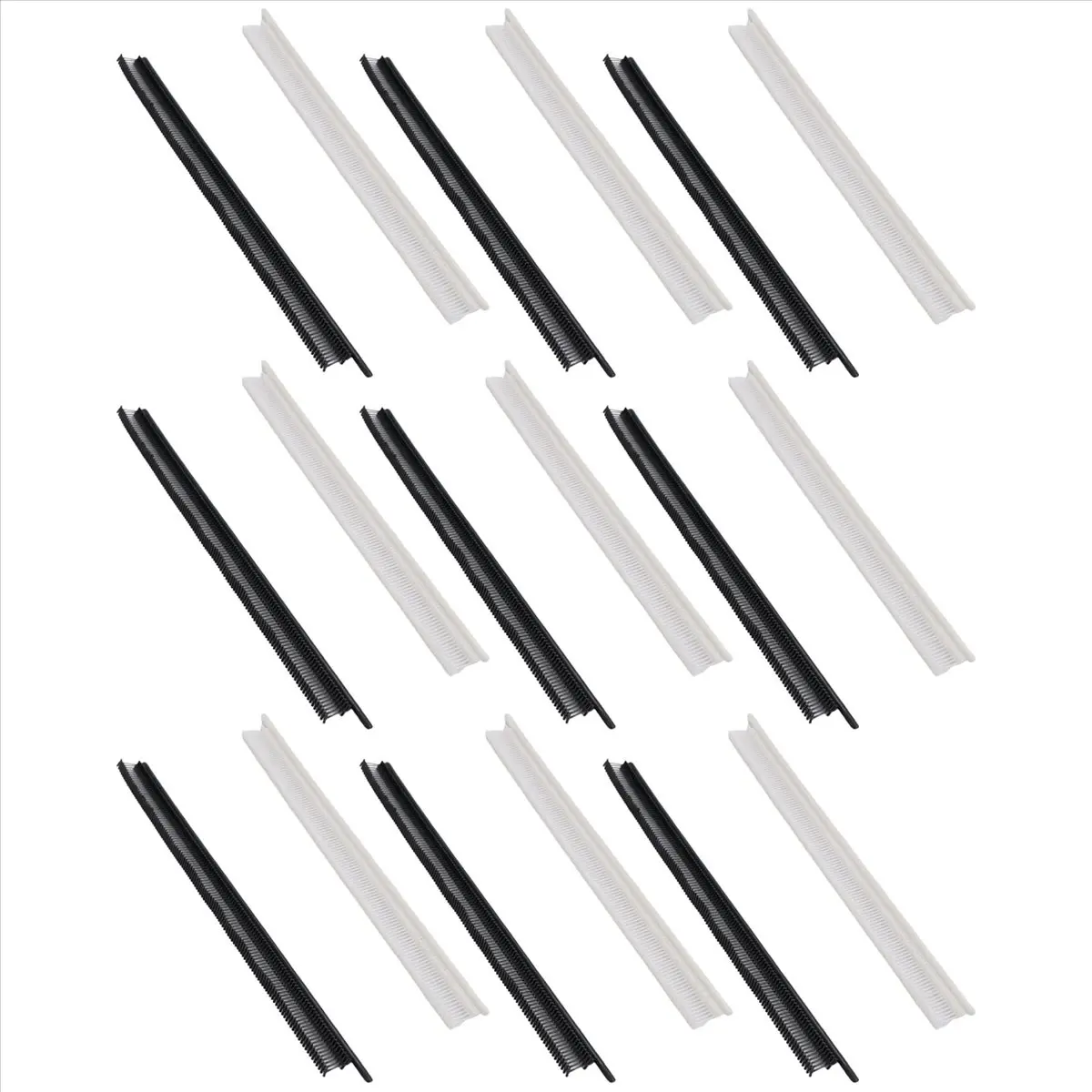 (N21R] 2000Pcs Mini Tag Kit,0.5cm Garment Tag Barb Attachment Price Tags 1000Pcs Black Fasteners and 1000Pcs White Fasteners