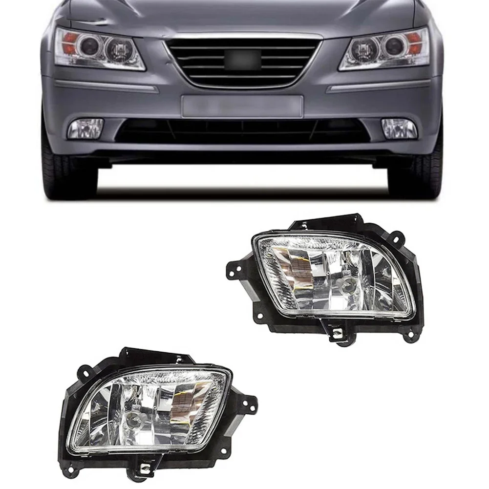 1 Pair Right/Left Front Bumper Fog Light With Bulbs Lamp Driving Light Headlight For Hyundai Sonata NF Ser 2 2008 2009 2010