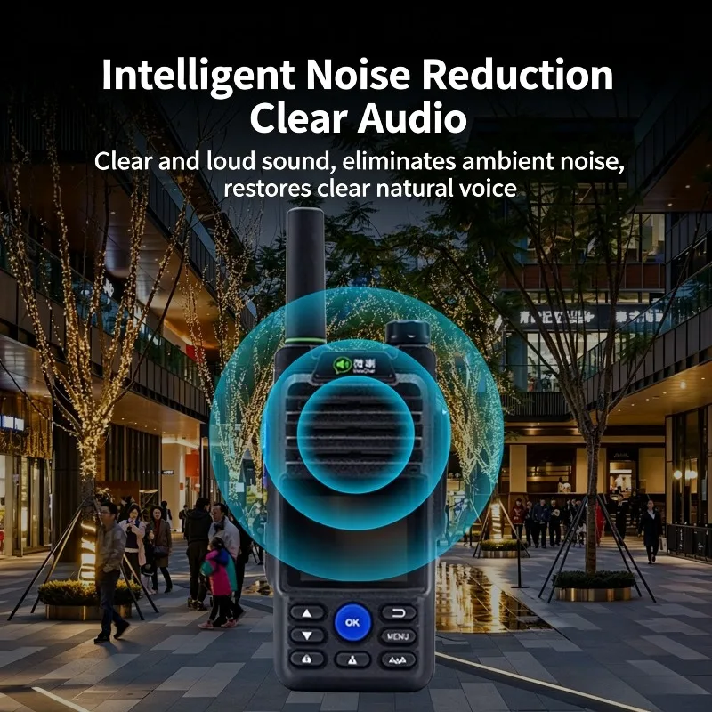 Zello walkie-talkie, global public network 4G full network compatible dual-mode outdoor small GPS Bluetooth WIFI walkie-talkie