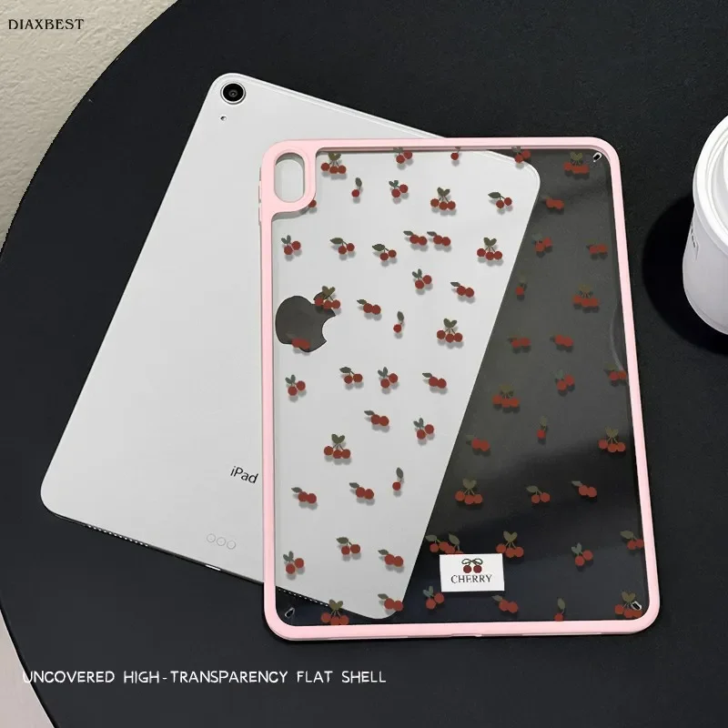 Korea ins Red Cherry Y2K Cover For iPad Pro 13 11th M5 M4 12.9 A16 10 8 7 9th 10th For Ipad Air 11 M2 M3 Mini Tablet Case
