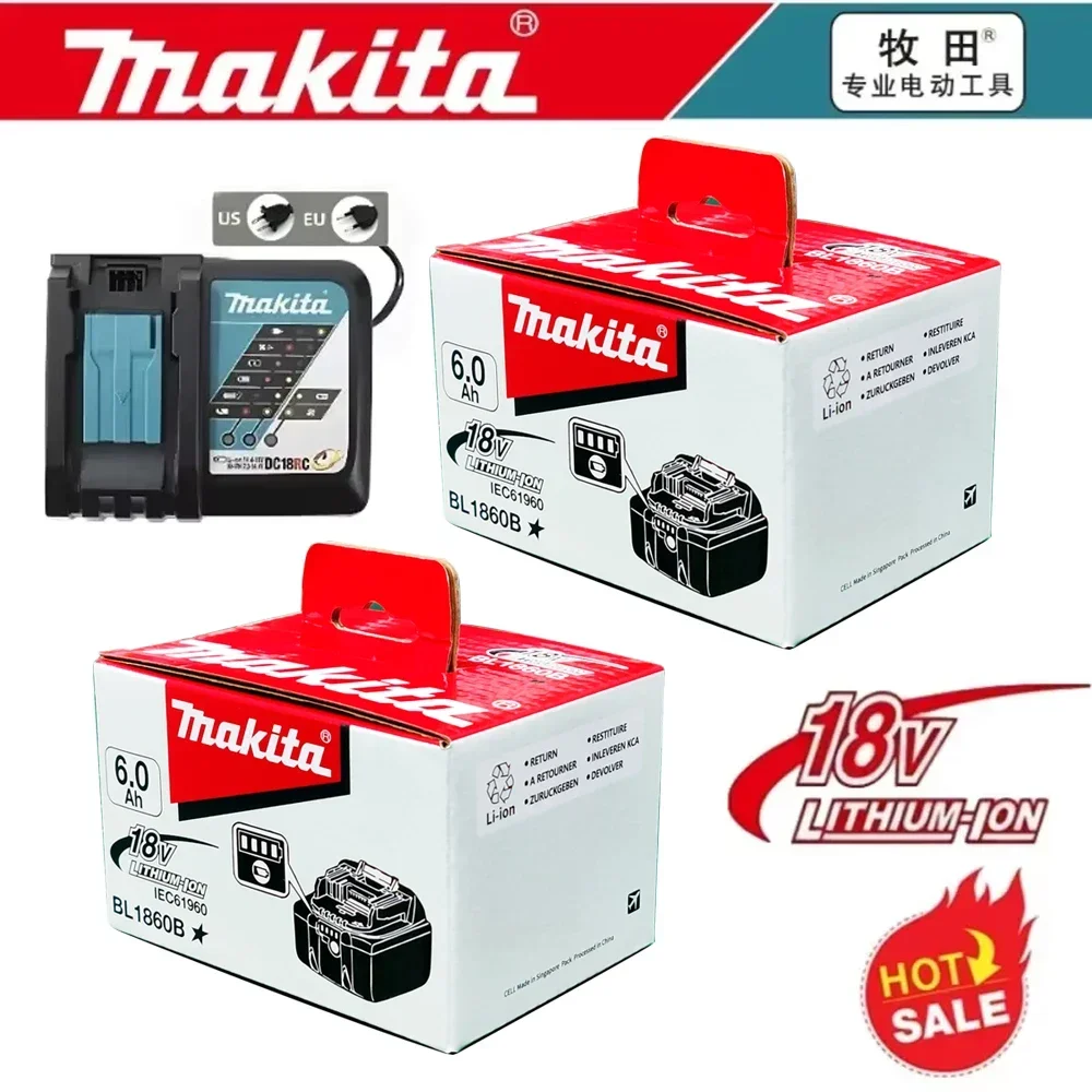 

DTW700 Makita original 18V 6.0Ah battery DDF485 TW190 DTD172 LXT400, suitable for more Makita 18V tool drills
