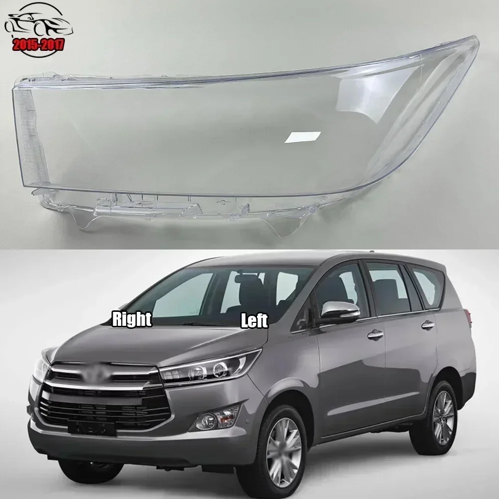 

For Toyota Innova 2015 2016 2017 Car Accessories Headlamp Shell Headlight Lens Cover Transparent Lampshade Plexiglass