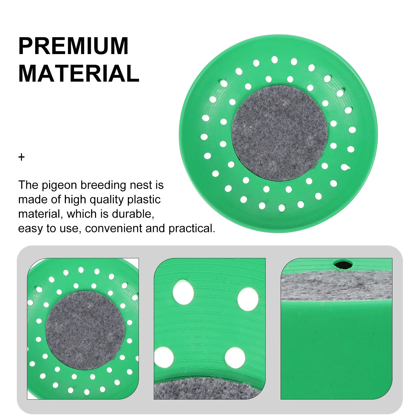 

4pcs Pigeon Nest Bowl Mat Set Durable Washable Bird Breeding Supply For Egg Hatching Plastic Nesting Bed Pigeon Breeding Bowl